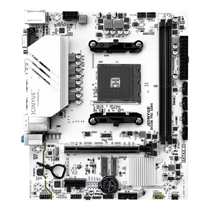 JGINYUE B450M PRO Motherboard AMD Processor Dual-channel DDR4 Memory AM4 Mainboard M.2 NVME (Supports Ryzen 5500 5600 5600G CPU)