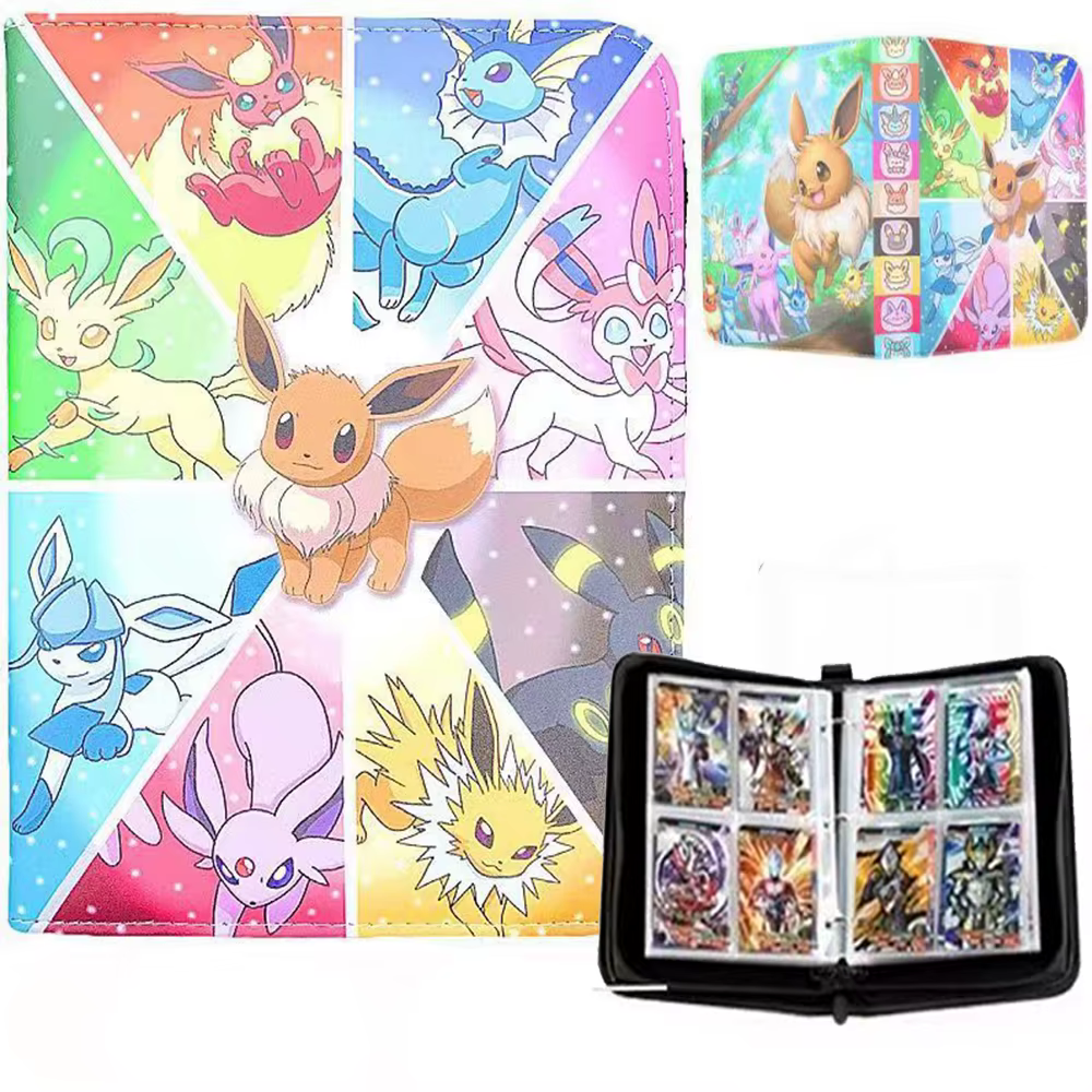 400PCS Pokemon Card Album Collection Book Anime Figure Pikachu Graphic Album Game Hobby File Loading List Kids Toy Gifts ﻿