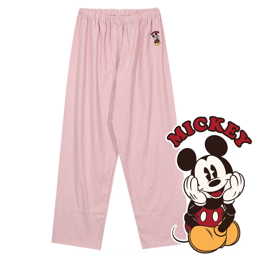 Mickey Mouse pajamas Disney pajama pajamas pants 9 parts long pants check pants