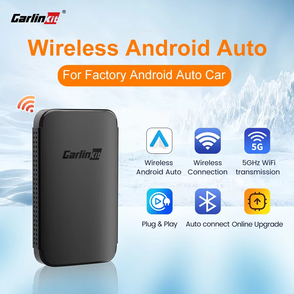 CarlinKit A2A Android Auto Wireless Plug & Play Auto-Connect 5Ghz WiFi Online Upgrade For OEM Wired AA Cars Android Phones OTA