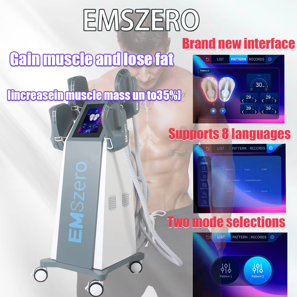 Hot selling EMS zero  electromagnetic carving EMS muscle stimulator for lifting buttocks and removing fat machine