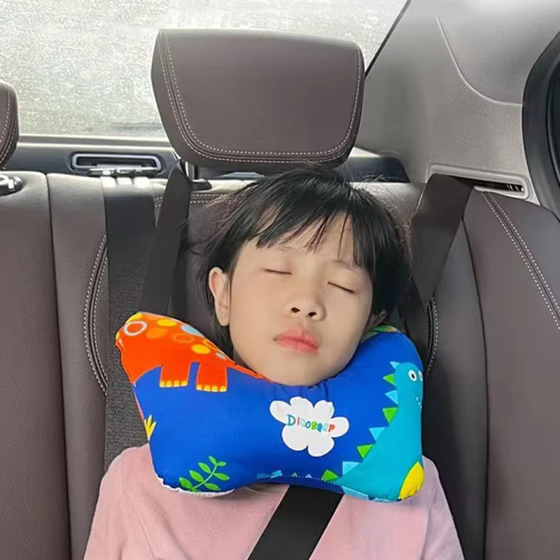 Children Adult Travel Car Sleeping Headrest Cushion Cute Animal Pattern Kid's Neck Pillow And Chin Rest Support Car Sleep Pillow
