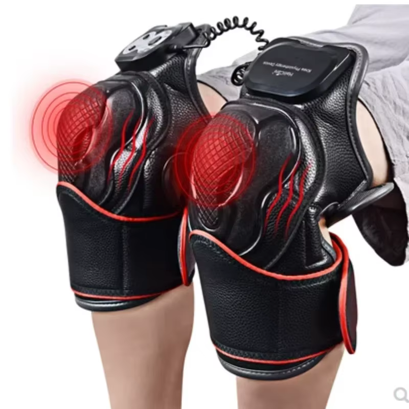 Electric Heating Pad Knee Massager Heated Knee Brace Straps Adjustable Shoulder Pad For Knee Arm Neck Vibration Knee Joint Brace