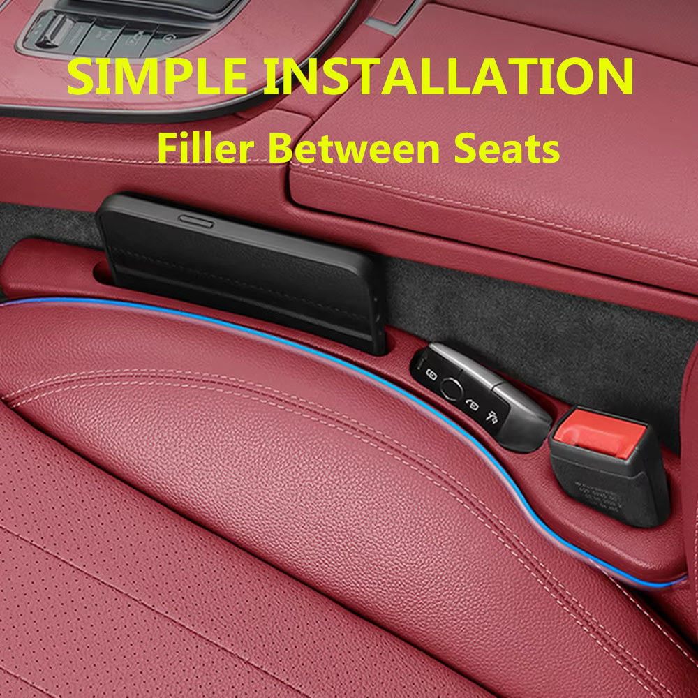 2PCS For VW Touran 5T1 Atlas Teramont Teramont T-Roc TRoc Car Seat Gap Filler Between Seats Interior Decoration Auto Accessories