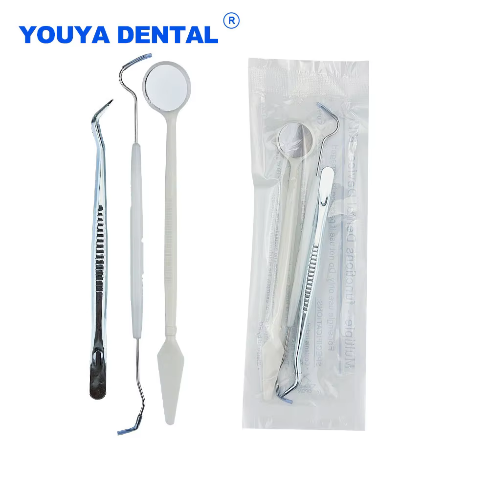 5set Dental Tool Kit Stainless Steel Instrument dentist Kit Mouth Mirror Probe Hook Pick Tweezer Set dentista Oral Care Kit