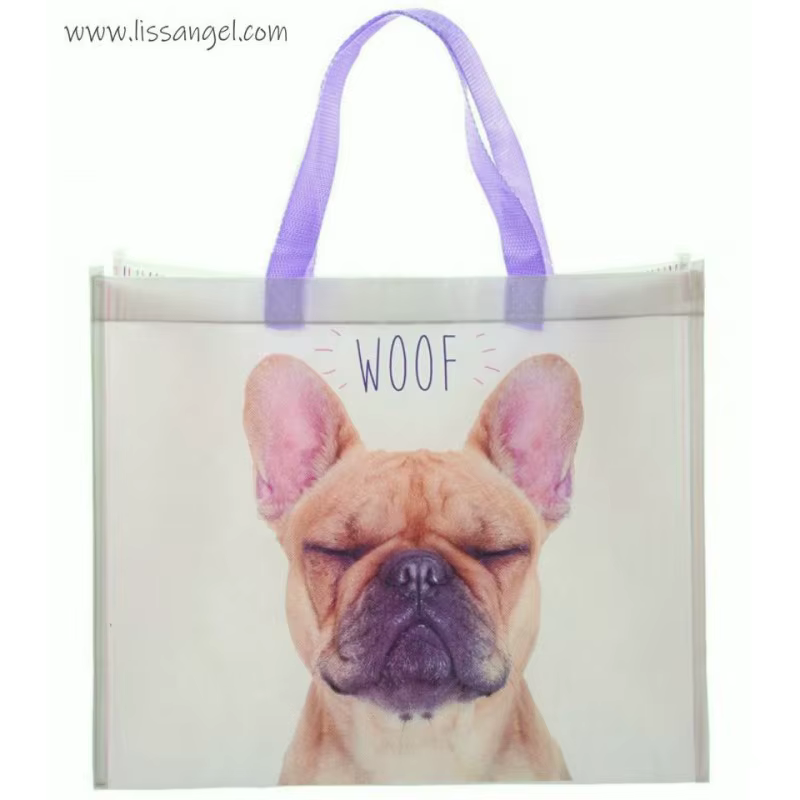 Shopping Bag Resistant and Reusable - Dog French Bulldog