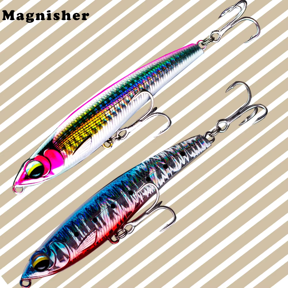 Magnisher New Sinking Pencil 12cm 56.2g Long Casting Fishing Lures Hard Baits Plastic Artificial Sea Fishing Lure Tackle