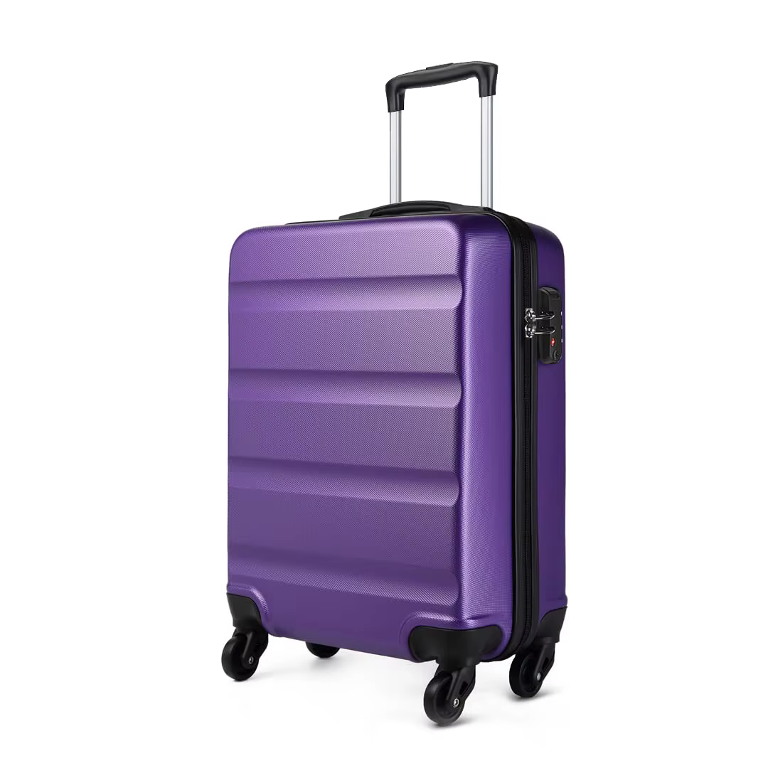 KONO Hard Case with 4 Rolls, Lightweight ABS Trolley for hand luggage, Robust suitcase, Ideal for Travel and Short Trips