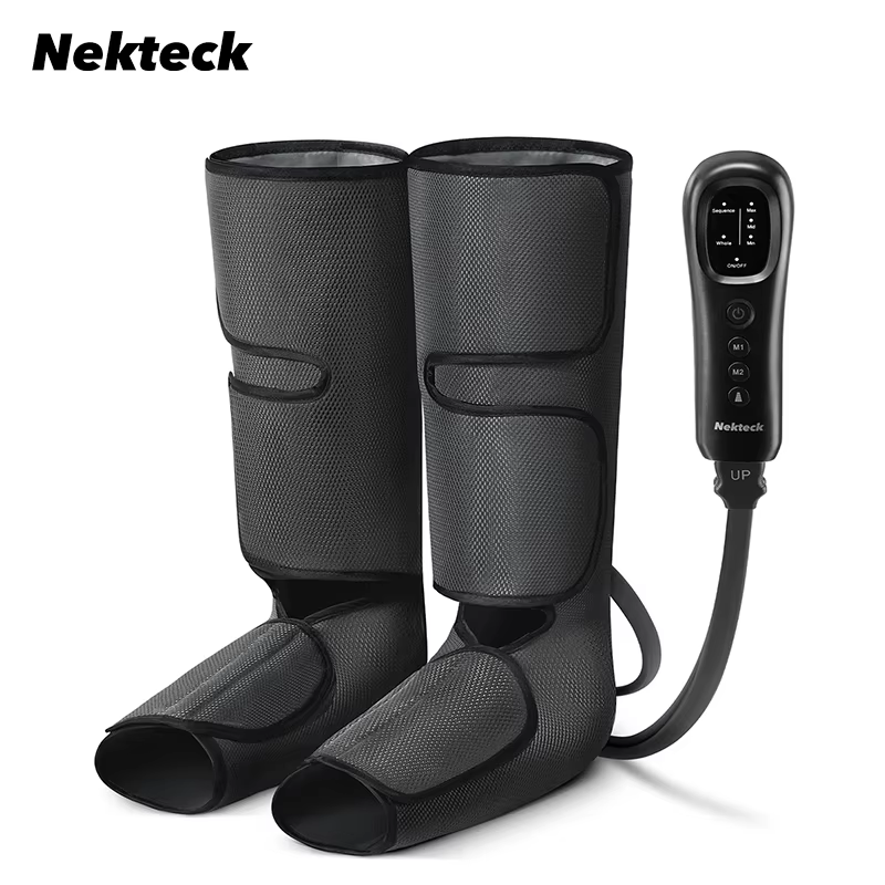Nekteck Foot Legs Air Compression Massager Calf Wraps Massage for Blood Circulation and Relaxation Physical Massage Boot