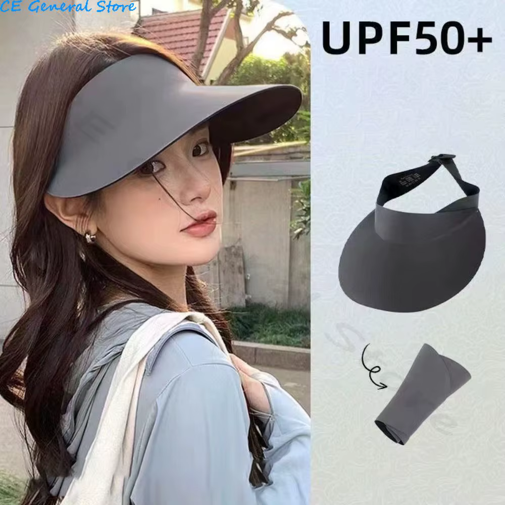 Wide Visor Brim Hat Summer UV Sun Protection Hat Quick-drying Non-marking Sun Cap