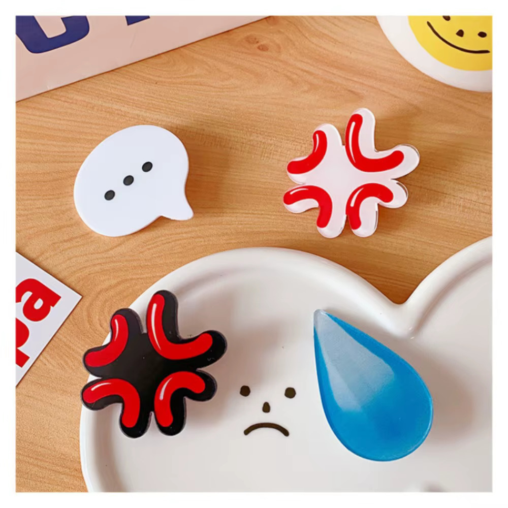 Water Drop Hairpin Expression Handmade Hair Clips for Finished Products Sweating Clip Sweaty Hair Clip Funny Side Clip Wholesale
