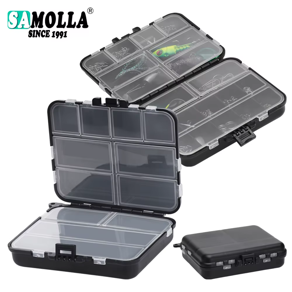 Fishing Tackle Bait Storage Boxes, Portable Double-Sided Lure Hook Organizer, Mini Utility Lures Fishing Box