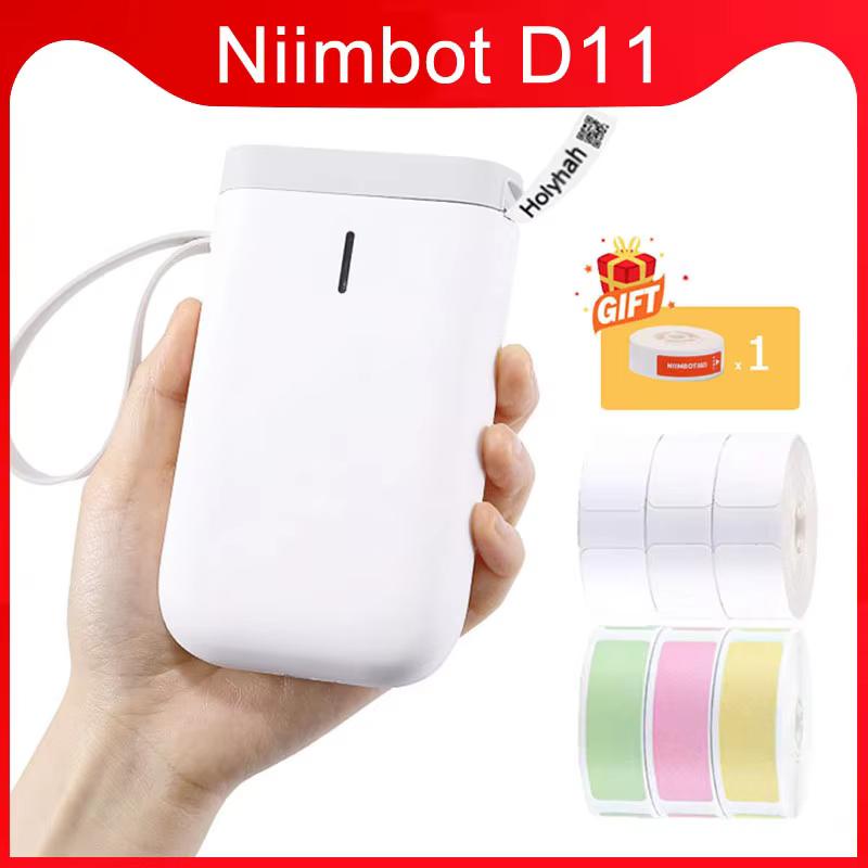 Niimbot D11 Wireless Label Printer Portable Pocket Label Printer Portable Bluetooth Thermal Label Printer Home Office Printer