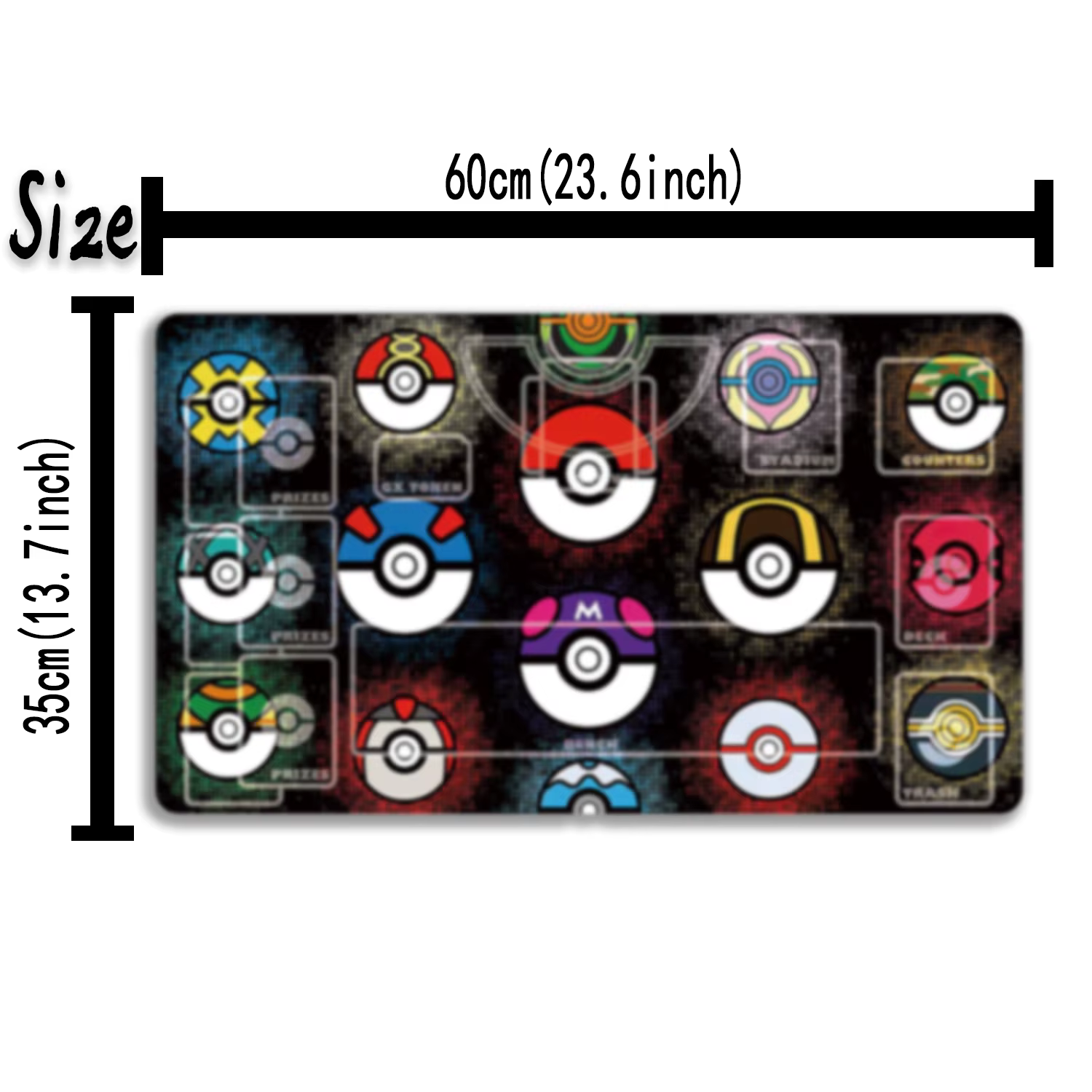 PTCG for Pokemon Playmat Trading Card Game Mat Dedicated Card Play Against Table 008 6035