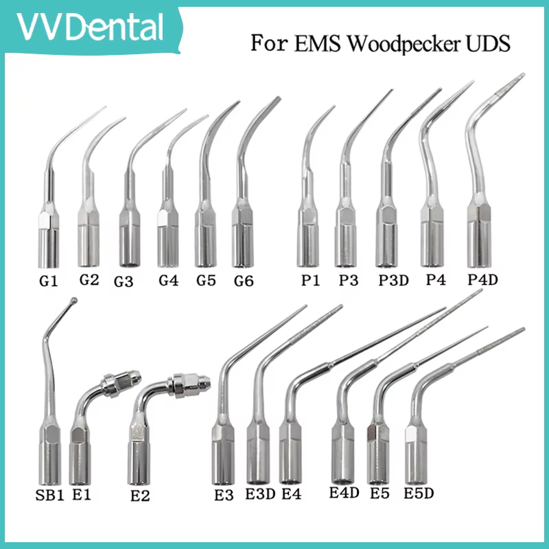 VVDental Ultrasonic Scaler Tips Compatible With EMS / Woodpecker-UDS Dental Teeth Whitenig Scaling Tools