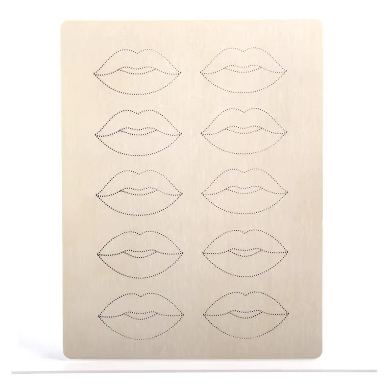 1/5/10PCS Tattoo Lips Practice Skin No Ink Permanent Makeup Practice Tattoo Skin For Microblading Supplies