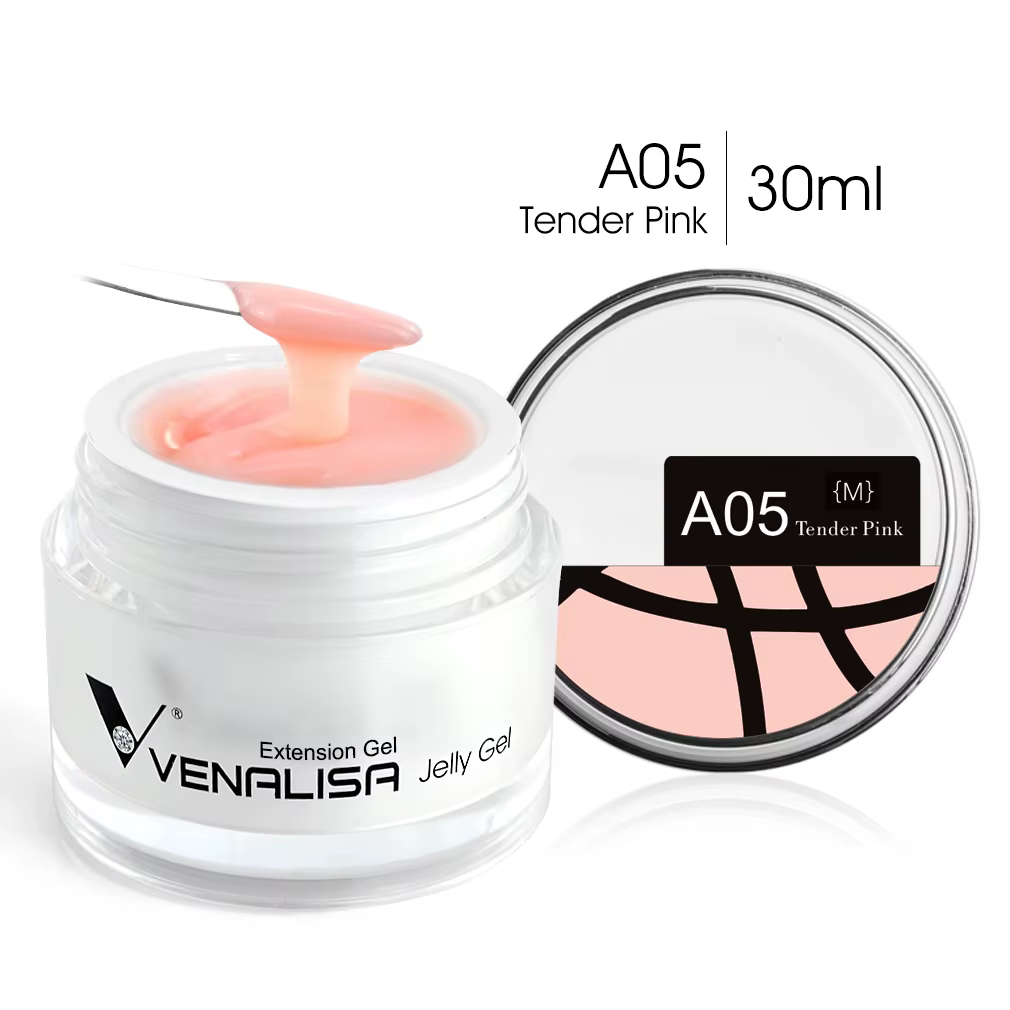 30ml Venalisa Builder Jelly Gel French Soak Off UV LED Poly Nail Gel Pearl Pink Funny Bunny Nail Extension Nail Manicure