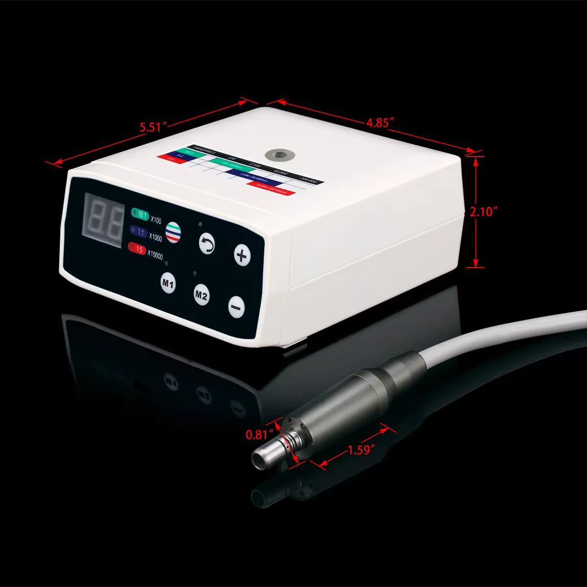 Dental Electric Motor Motor Eletrico Odontológico can work With 1:5 1:1 16:1 Contra Angle Dentist Low Speed Handpiece Lab Tools