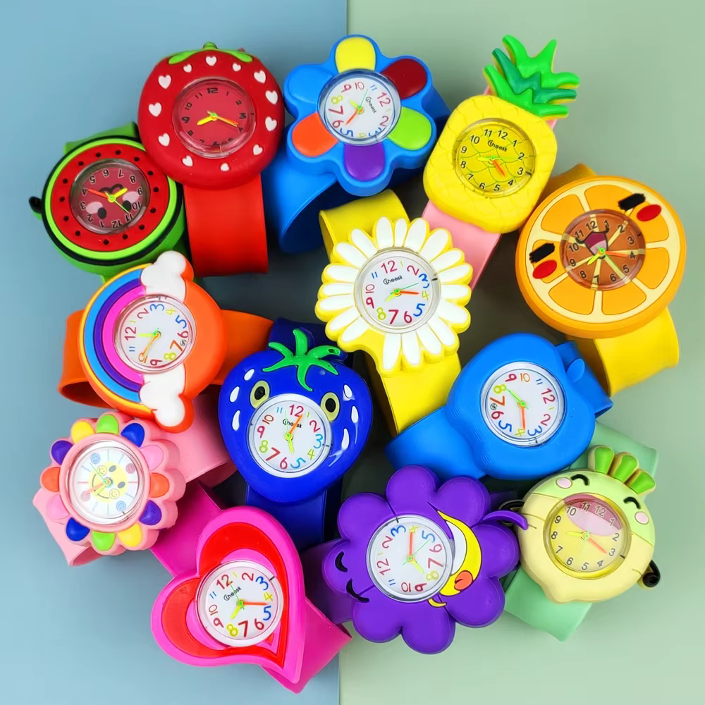 Good Quality Baby Watch 3D Fruit Plant Kids Wristwatches Children Study Time Watch for Girls Boys Gifts Toy Clock