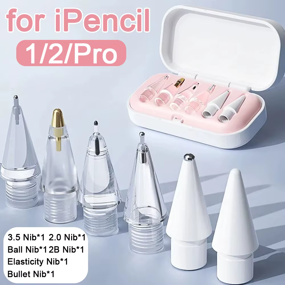 Replacement Pencil Tips for Apple Pencil 1 2 Pro Gen Universal Soft Nibs Tablet Pen Tip for IPencil IPad Pro Stylus Pen Nib