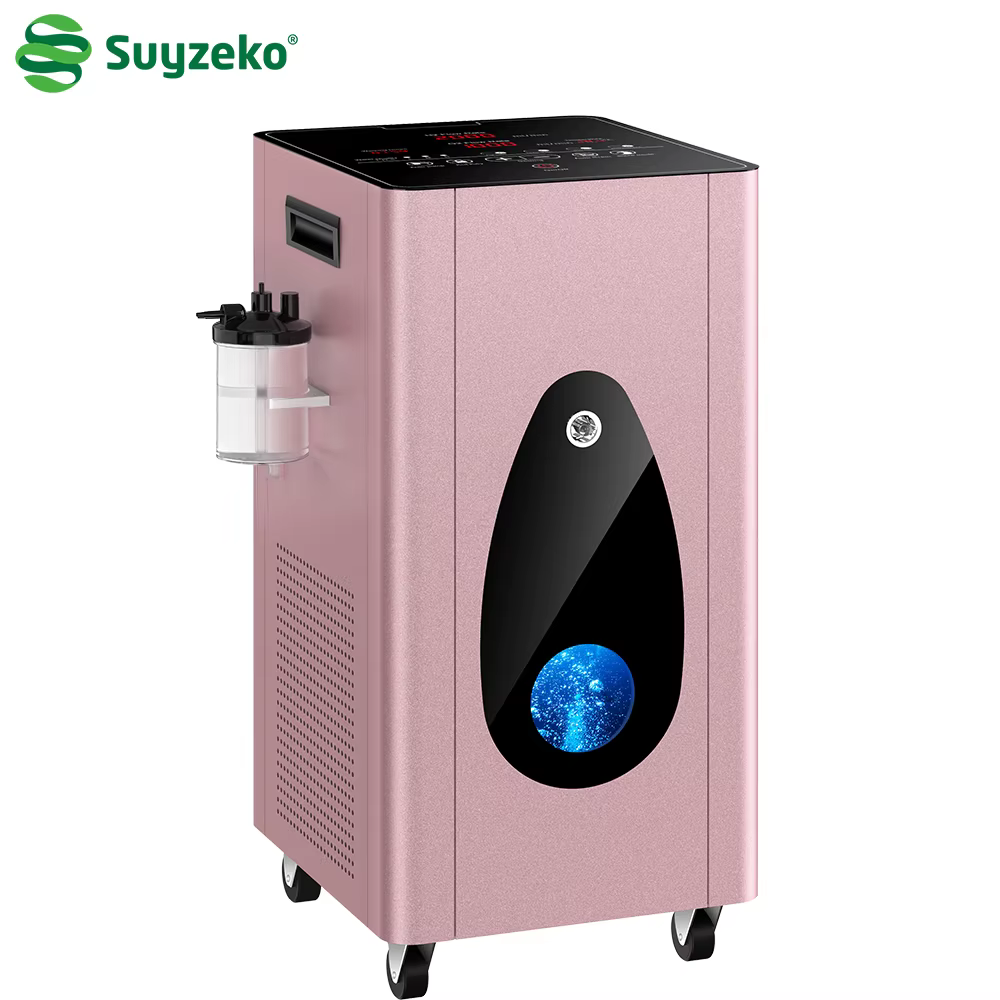 Hydrogen Inhalation Machine 3000ML 99.99% High Purity HO Mixed Hydrogen Water Generator H2 Gas Inhaler with Portable Pulleys