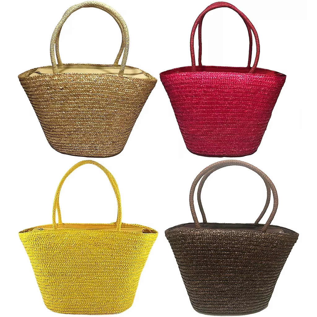 Straw Beach Bag Big Travel Tote Bag Fashion Rattan Bag Wicker Blogger