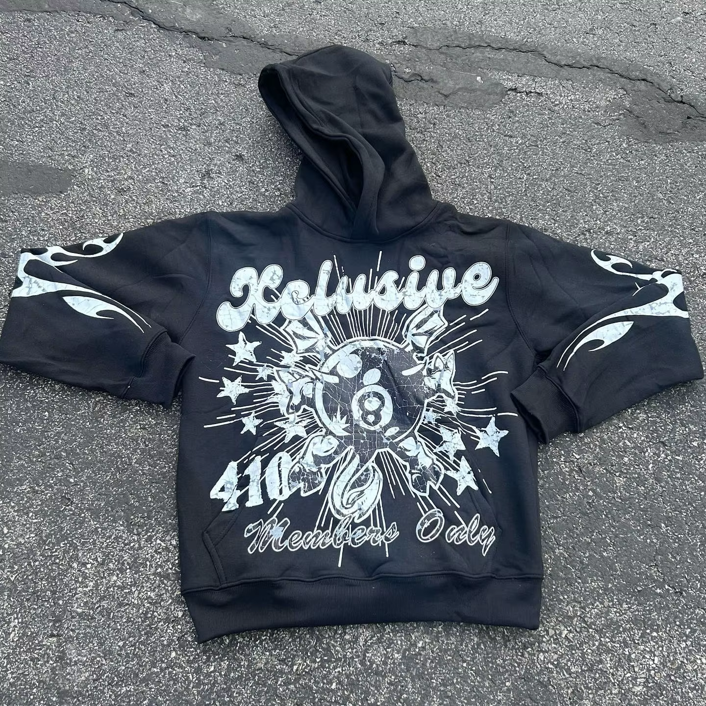 Y2K retro letter pullover women sportswear fashion print hip-hop style street wear men and women hoodies streetwear