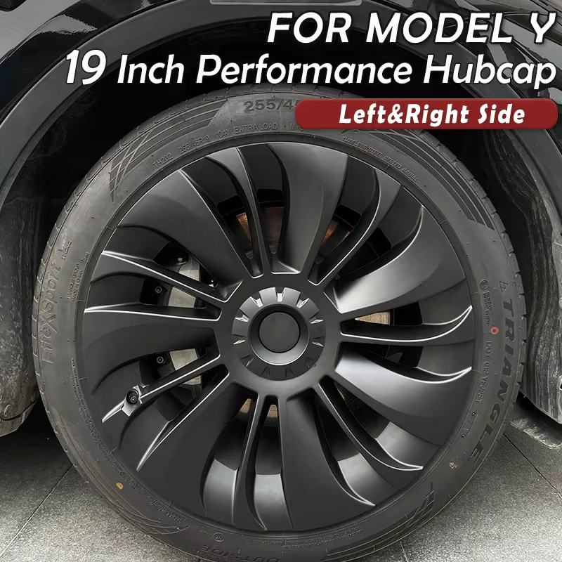 4PCS for Tesla Model Y 19Inch Wheel Cover Hubcaps Hub Cap Replacement Steering Wheel Rim Protector Kit Exterior Accessories 2023