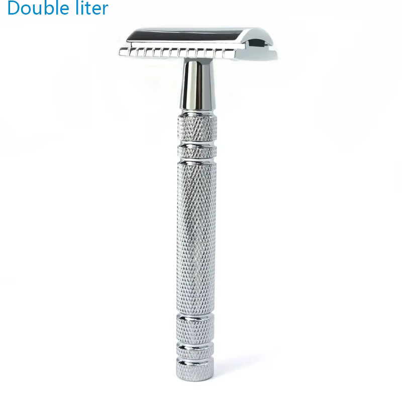 All Copper Handle Old-Fashioned Shaver Double Faced Blade,Classic Retro Double Faced Razor Free Shipping  Barber Shop
