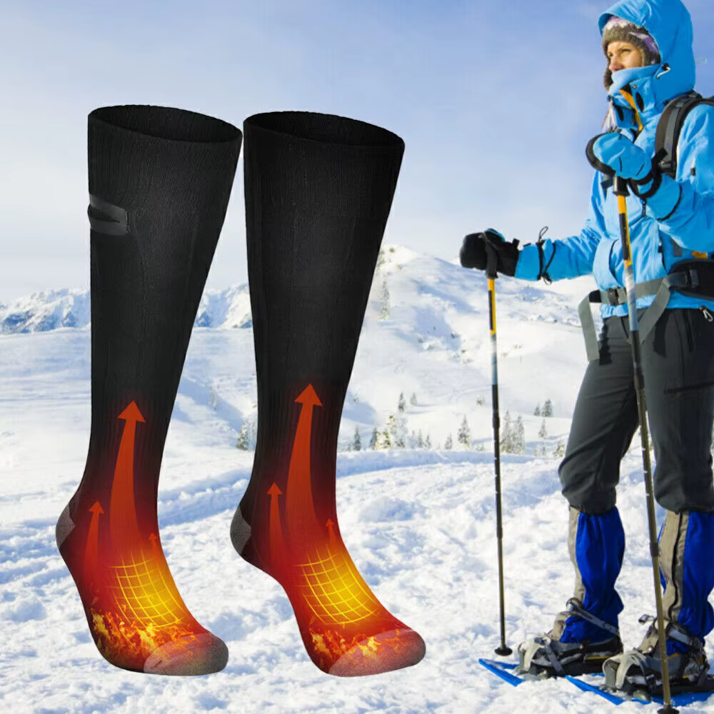 Electric Heated Soc Rechargeable Battery 4000Mah Foot Winter Warm Hunting Sock