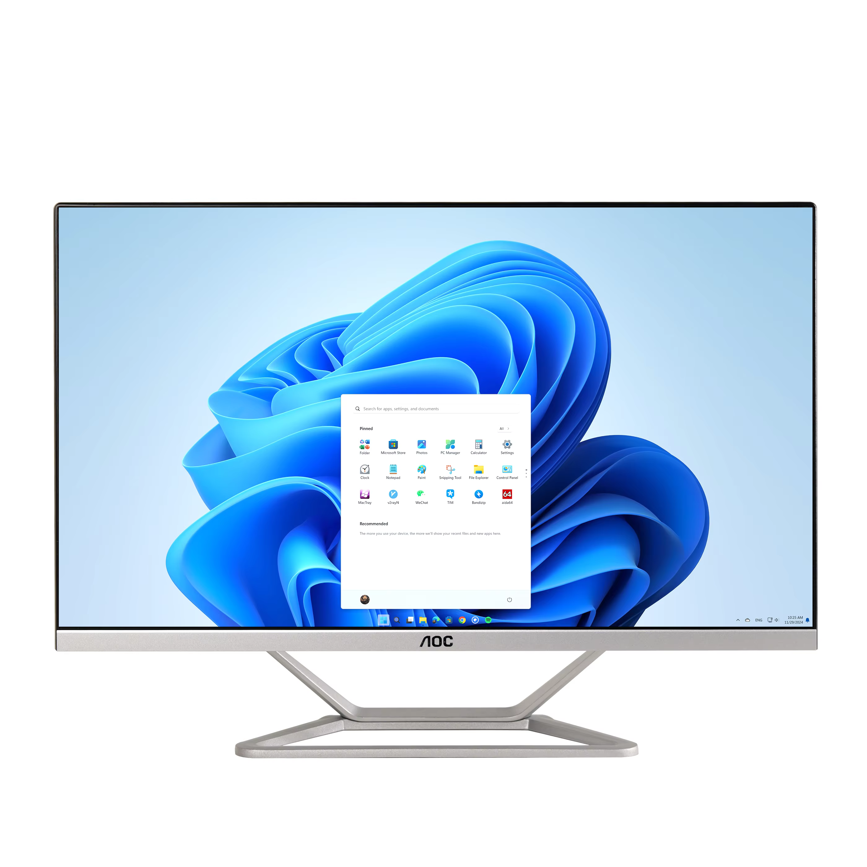 AOC All-in-One PC AMD R3 3250U Business Desktop 23.8" 512 GB SSD 16GB RAM Windows 11 Home Office Work Wireless Keyboard&Mouse