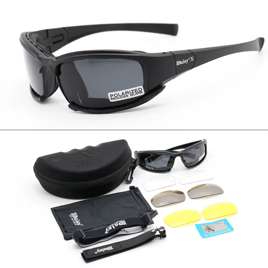 Military X7 Tactical Hunting Polarized Glasses Outdoor Shooting Goggles Riding Fishing Explosion proof Sports Sunglasses