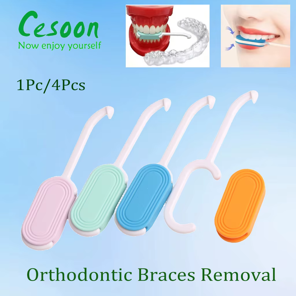 1Pc/4Pcs Orthodontic Braces Removal Plastic Hook 2-in-1 Aligner Remove Hand Held Dentistry Tooth Chew Bit Extractor Products