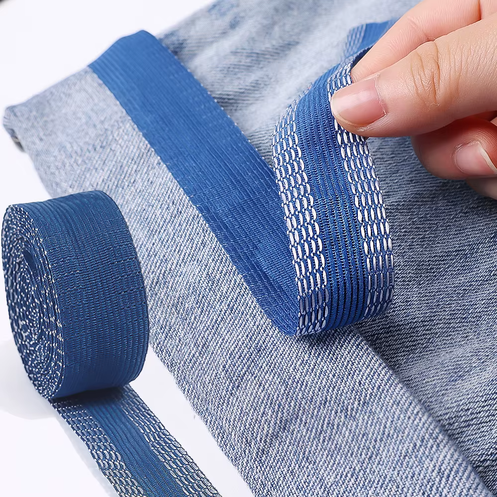 1-5M Pants Paste Self-Adhesive Pants Edge Shorten Pastes Iron on Trousers Jeans Pants Clothes Sleeves Length Adjusted stick Tape