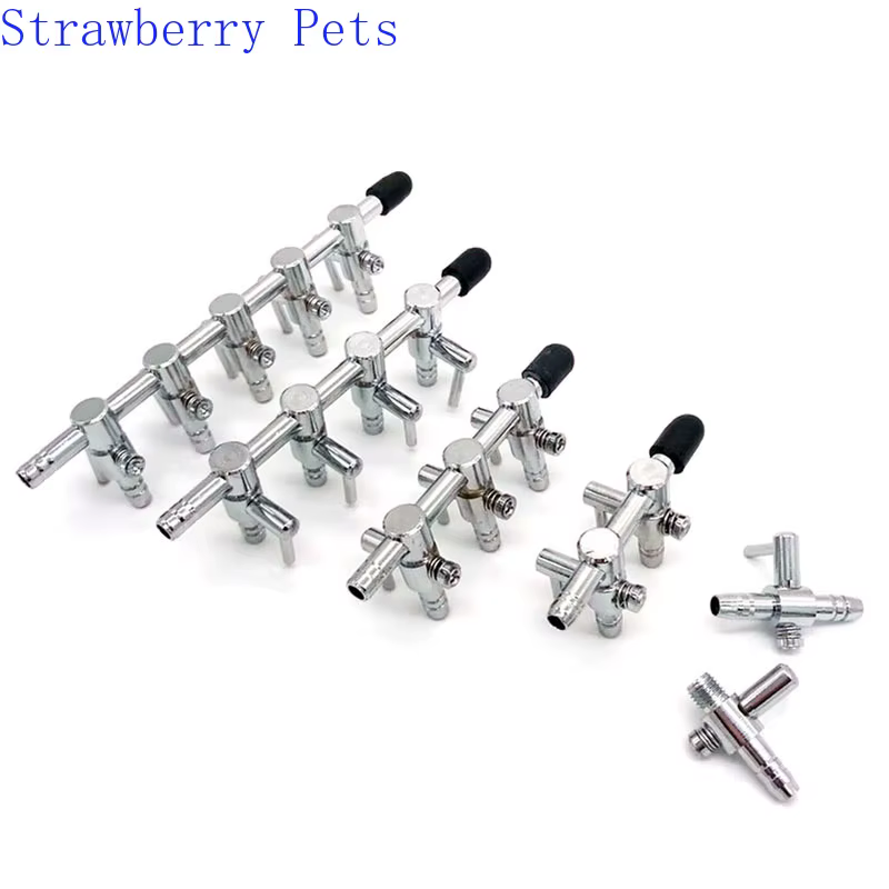 1 2 3 4 5 Way Aquarium Air Splitter Valve Fish Tank Air Pump Flow Splitter Distributor Pump Valve Tap Lever Control Switch Valve