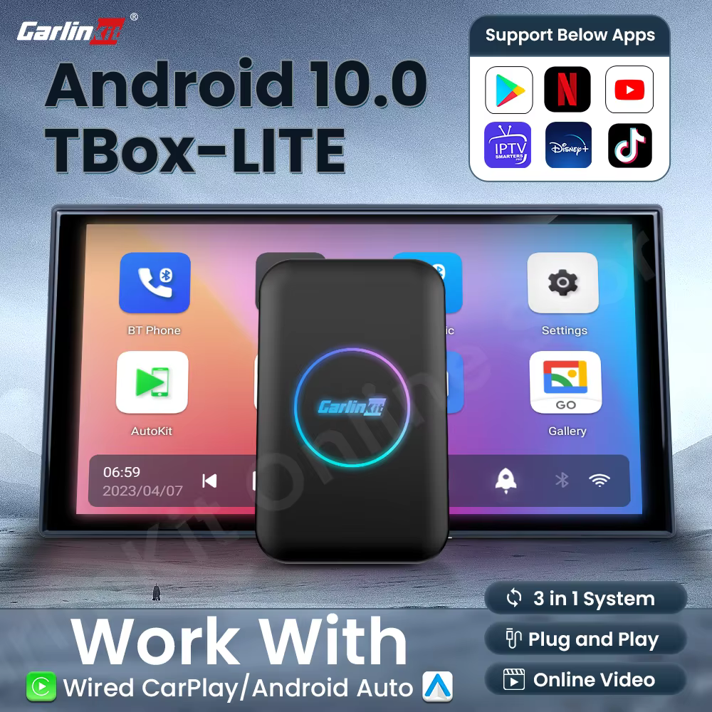 CarlinKit Wireless CarPlay  Android 10 TV Ai Box 3 in 1 Wireless CarPlay Android Auto BT Video Streaming Box Wifi tools Online