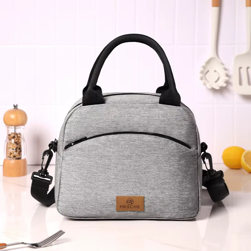 Lunch Bag with Shoulder Strap Handle Cooler Bag Women Portable Food Bag for Work Student Thermal Lunch Box Fridge Bag