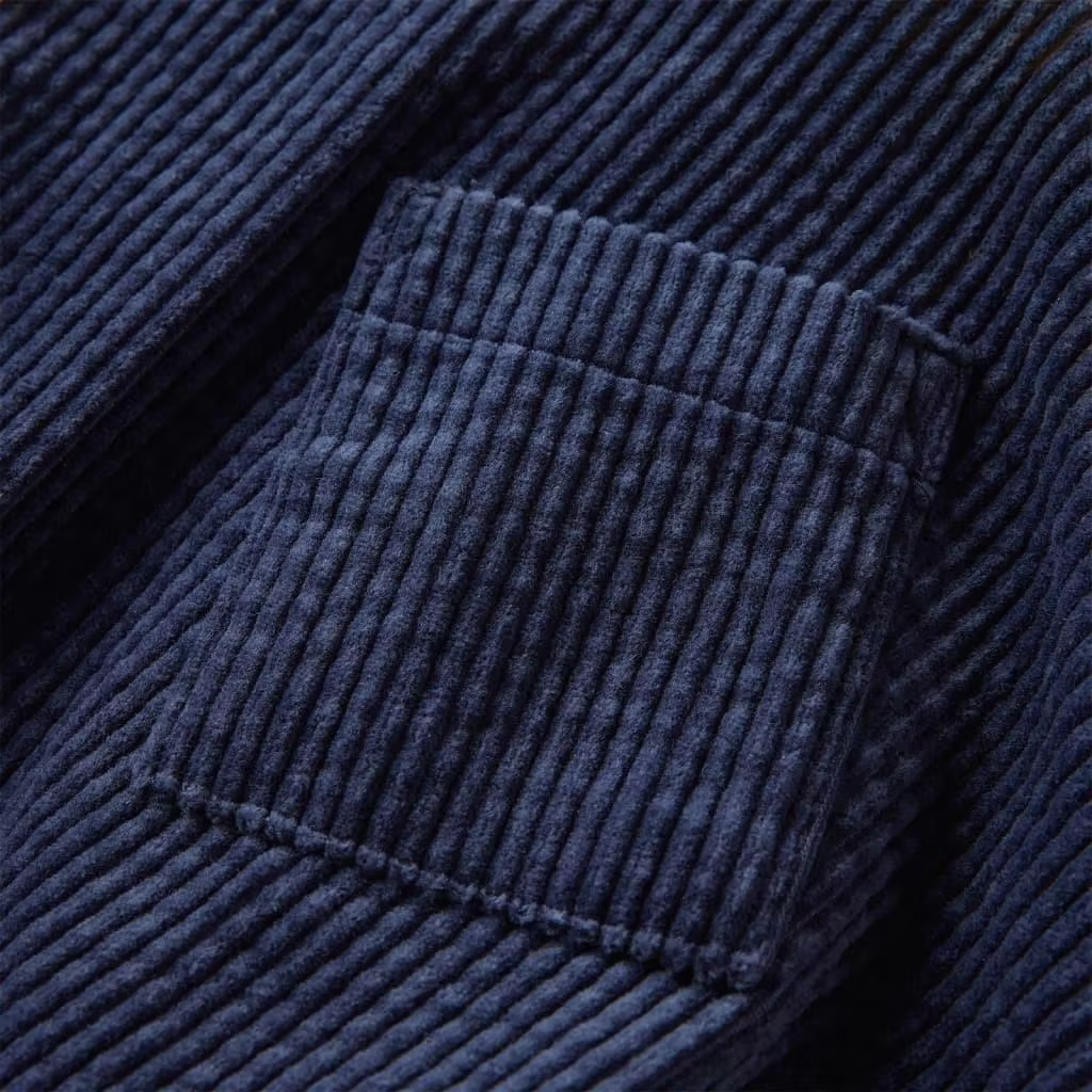 Girls' Navy Corduroy Skirt with Pockets - Stylish and Comfortable Kids' Fashion 128