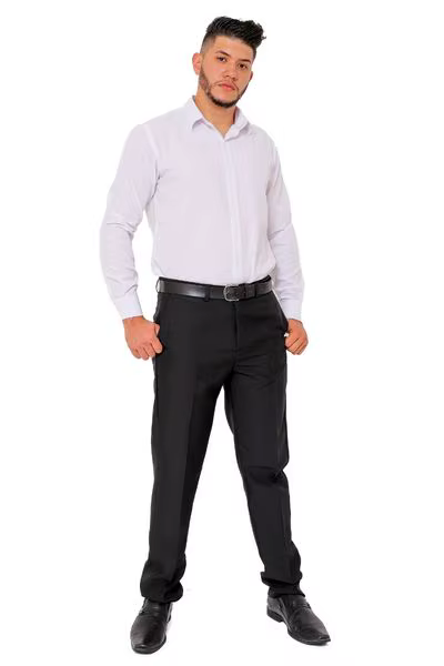 Black Men's Social Pants Elegant Work Suit Pants Suit Suits