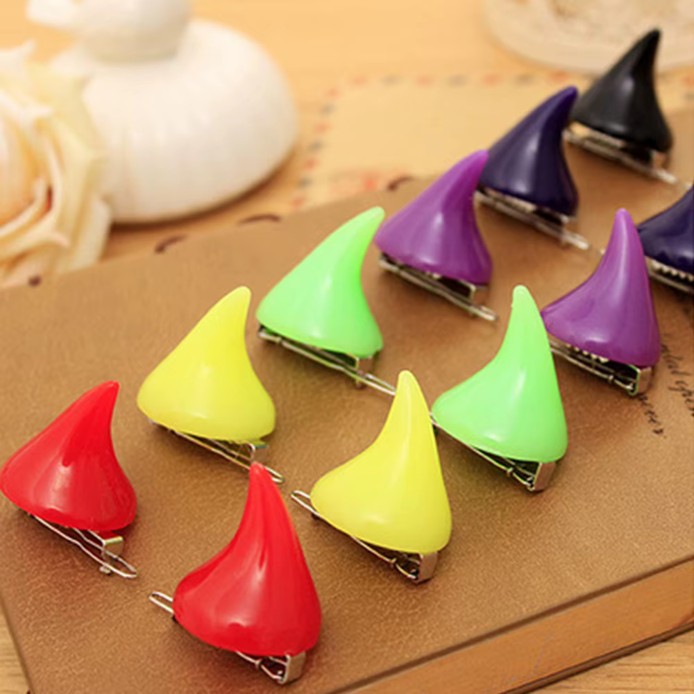 1 Pair Halloween Naughty Devil Horn Hairpin Dress Up Little Devil Hair Clips Accessories Cute Cosplay Styling Tools Accessories