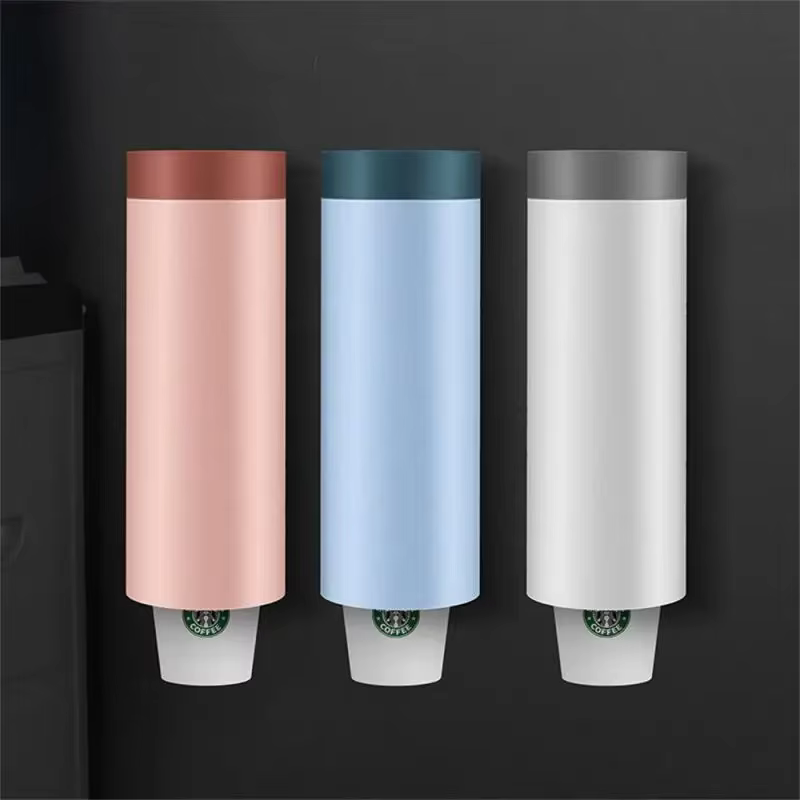 Wall-mounted anti-vibration plastic paper cup, hold rack Cup storage rack, cup container, paper cup storage rack