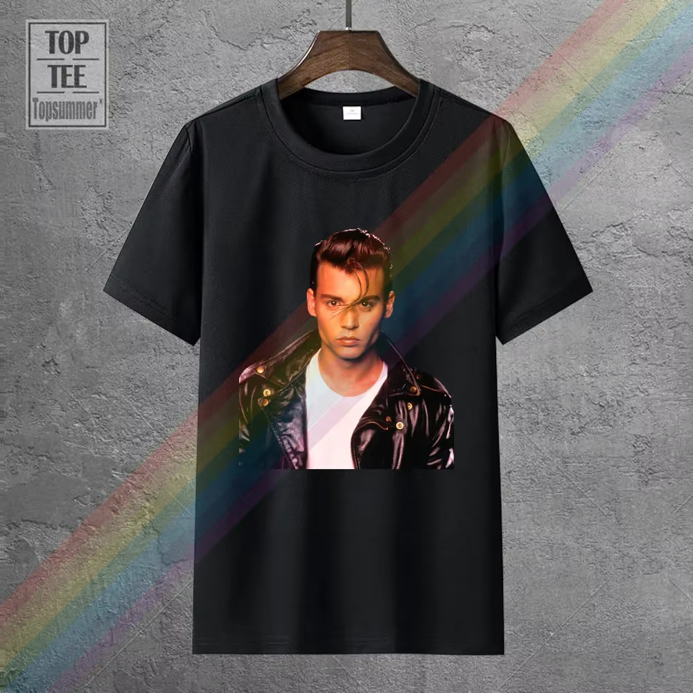 Johnny Depp Cry Baby Black Shirt Ships Fast! High Quality! Active 2019 Unisex Tee