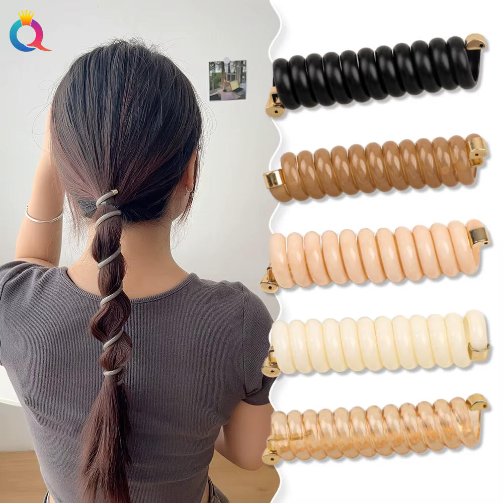 Korean Telephone Wire Hair Loop For Woman Girls High Elasticity Head Rope Ponytail Elastic Hair Rope Hair Accessories