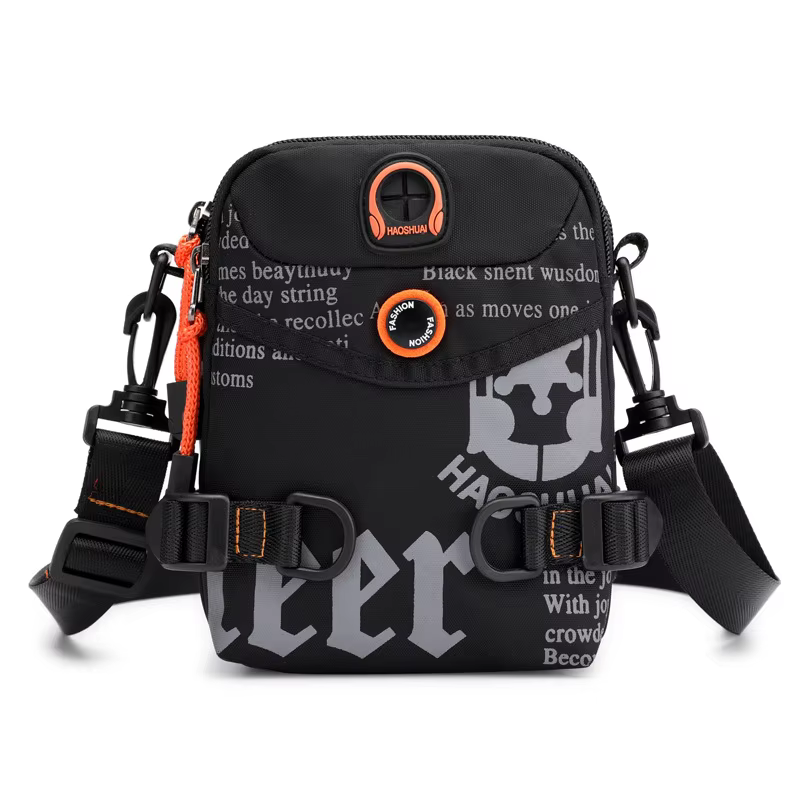 Men Small Shoulder Messenger Bag Fanny Waist Pack Military Fashion Waterproof Nylon Male Sling Cross Body Purse Bum Hip Belt Bag