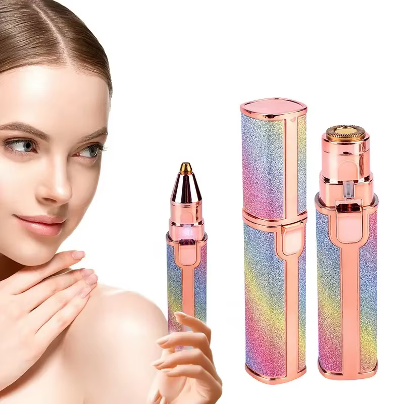 Eyebrow Trimmer, Rechargeable Eyebrow Razor For Women, Painless Eyebrow Hair Remover Tool For Face Nose Hair Removal