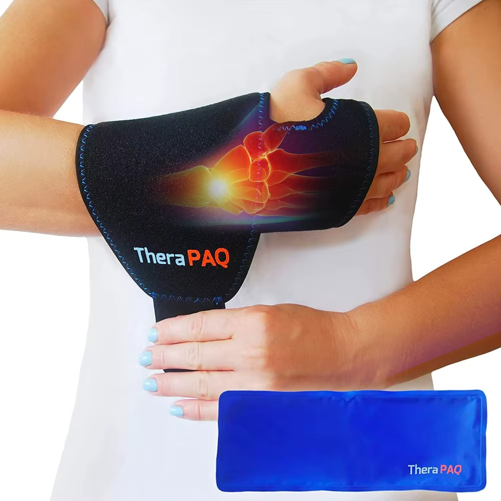 Wrist Ice Pack Wrap Reusable Hand Ice Pack Hot Cold Gel Compression for Pain Relief from Arthriti Swelling Carpal Tunnel Surgery