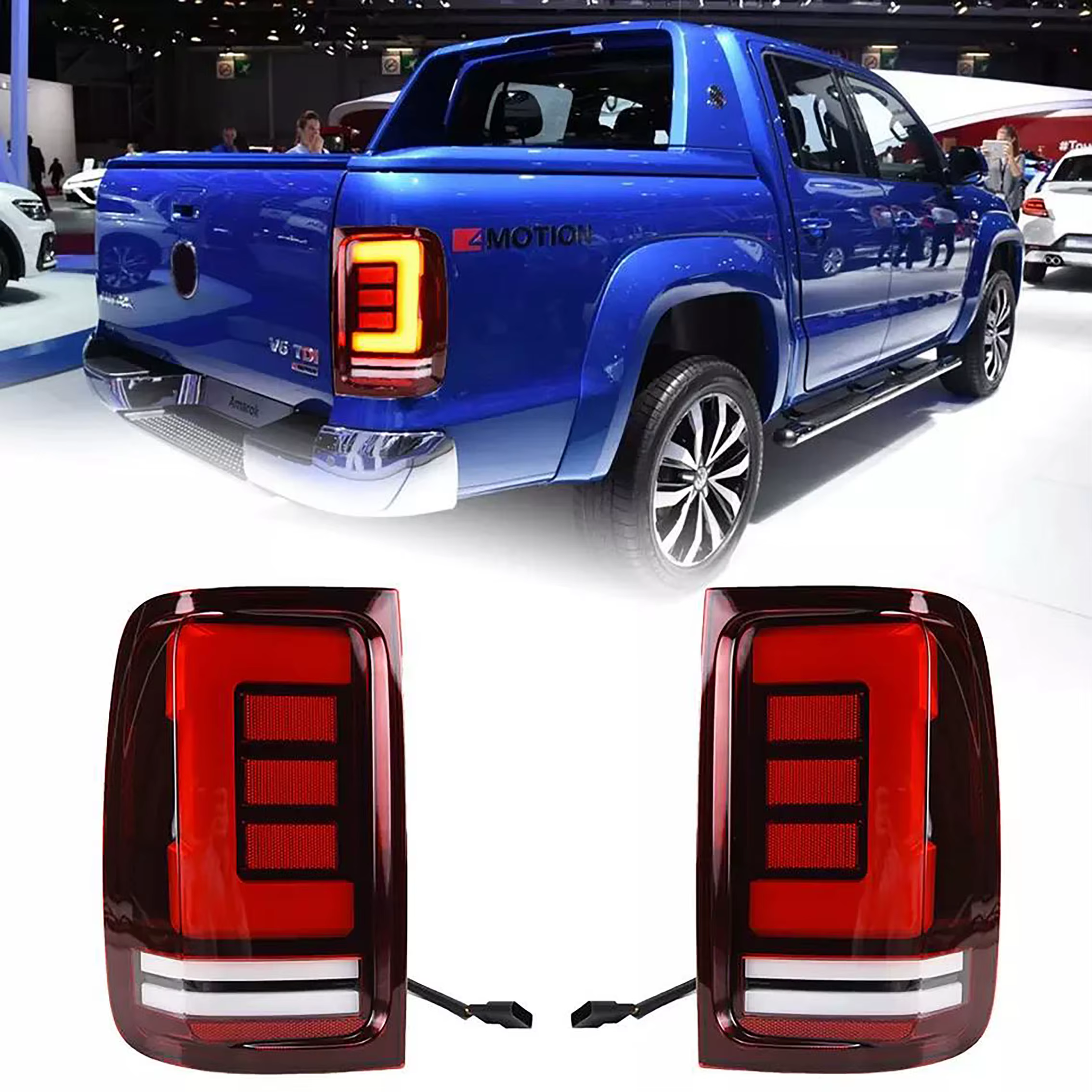 Stop Parking Brake Lamp Tail Lights for VW Amarok V6 2009-2019 LED Rear Light Driving Lamps Pickup Truck Accessories