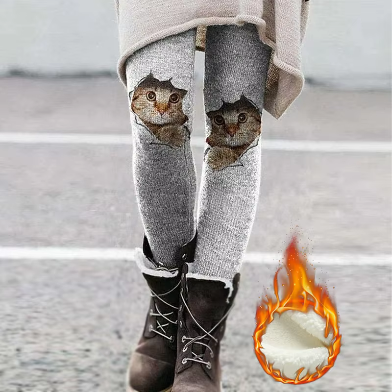 Thick Winter Leggings for Women Skinny Stretch Solid Color High Waist Warm Leggings Beautiful Thick Velvet Pants