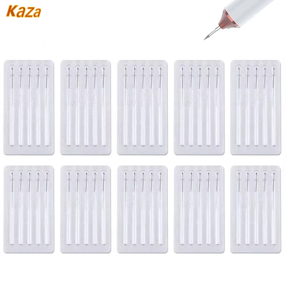 100/50pcs Plasma Pen Replace Needles Tip For Skin Dark Spot Remover Mole Tattoo Removal Machine Face Beauty Care Tool Parts