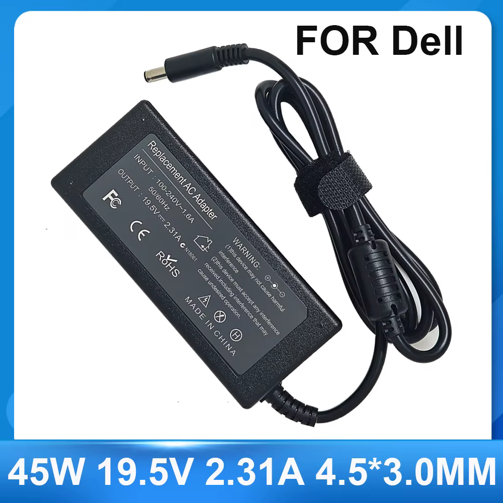 45W 19.5V 2.31A 4.5*3.0MM Laptop Charger For Dell Inspiron XPS13 9343 9350 9365 9360 XPS12 LA45NM140 vostro5370 13 5000 AC Adapt